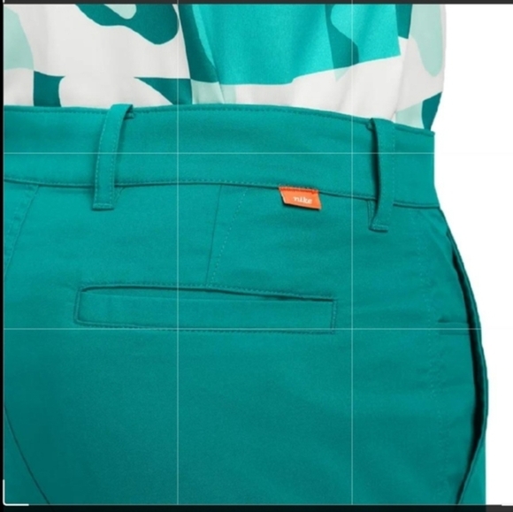 Nike Men's Dri-Fit UPF40+ Chino Slim Geode Teal golf Pants size 30x32 new - Picture 8 of 9